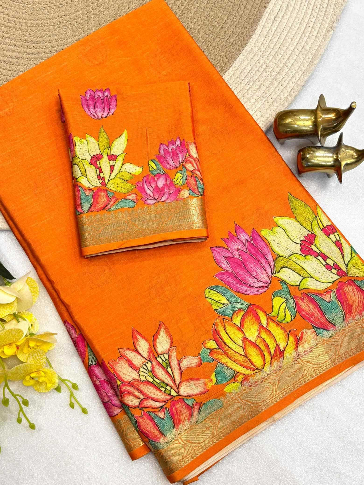 Madhumati Chinon Silk Traditional Saree