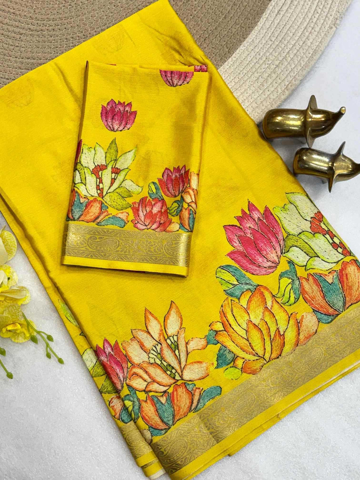 Madhumati Chinon Silk Traditional Saree