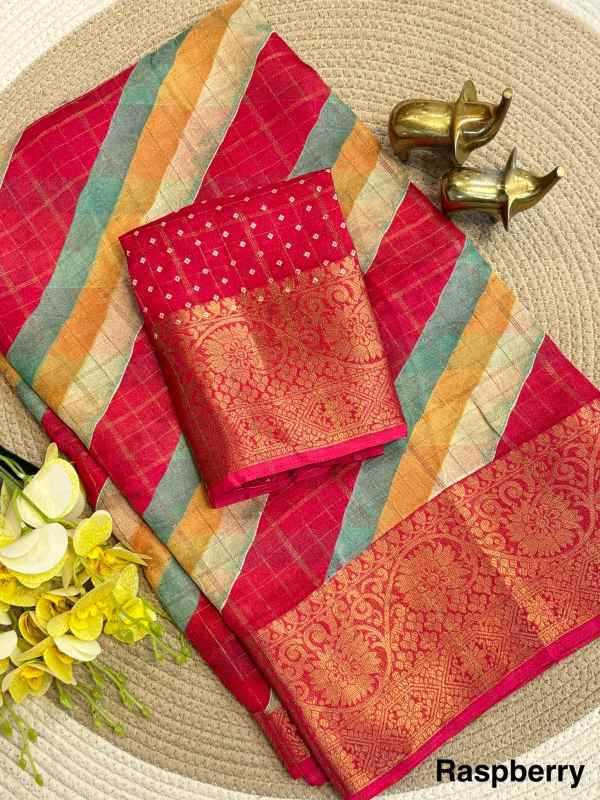 Jacquard Leheriya Saree
