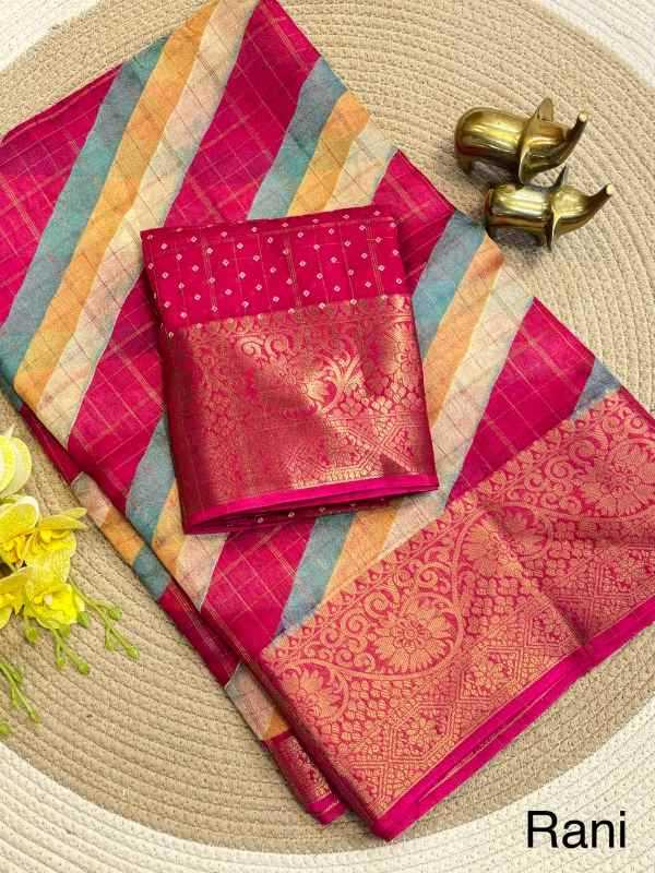 Jacquard Leheriya Saree