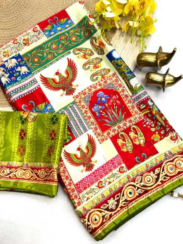 Chinon Printed Saree