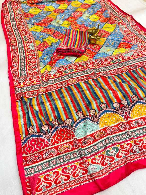Chinon Printed Saree