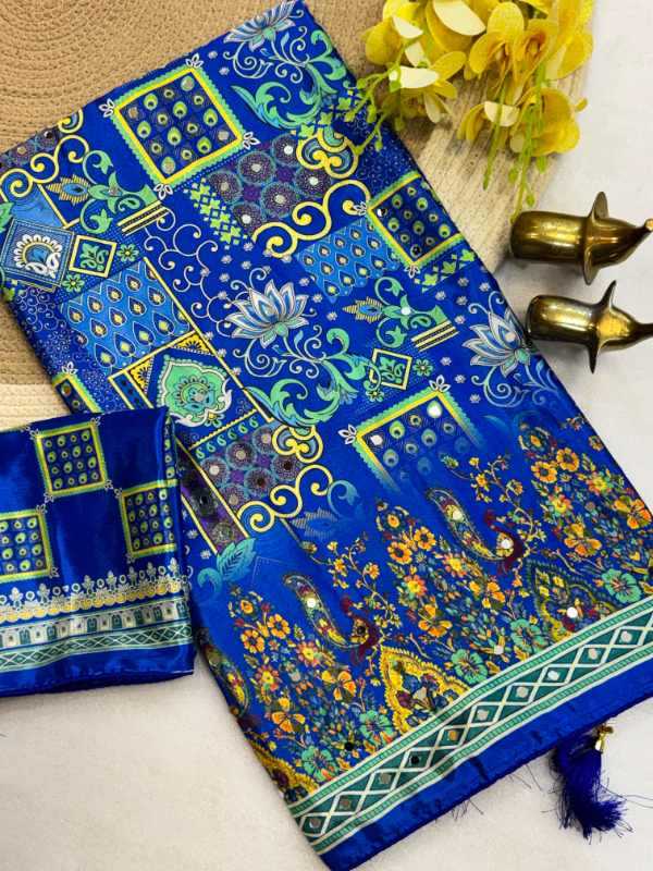 Chinon Printed Saree