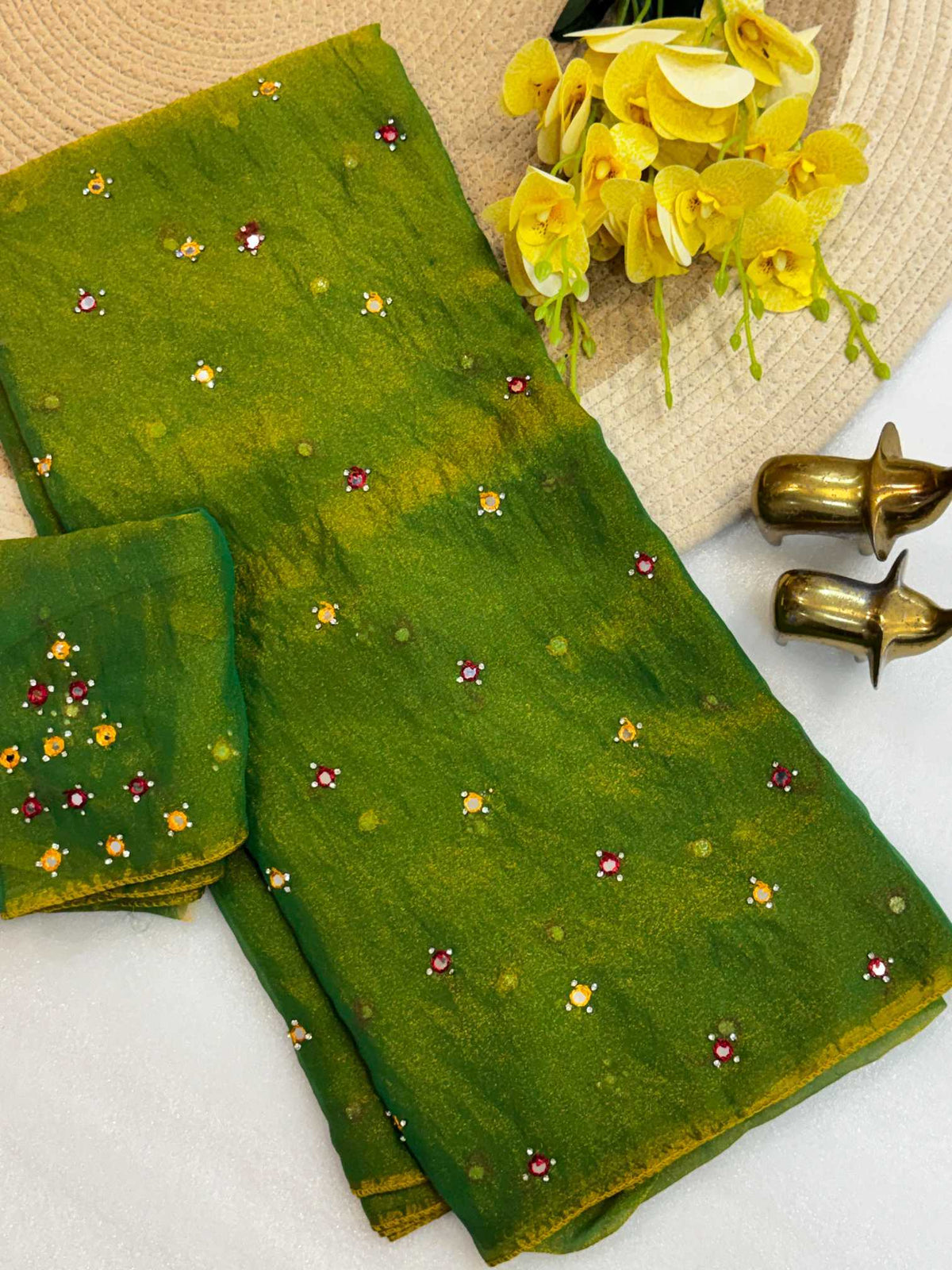Mirror Magic Soft Silk Saree