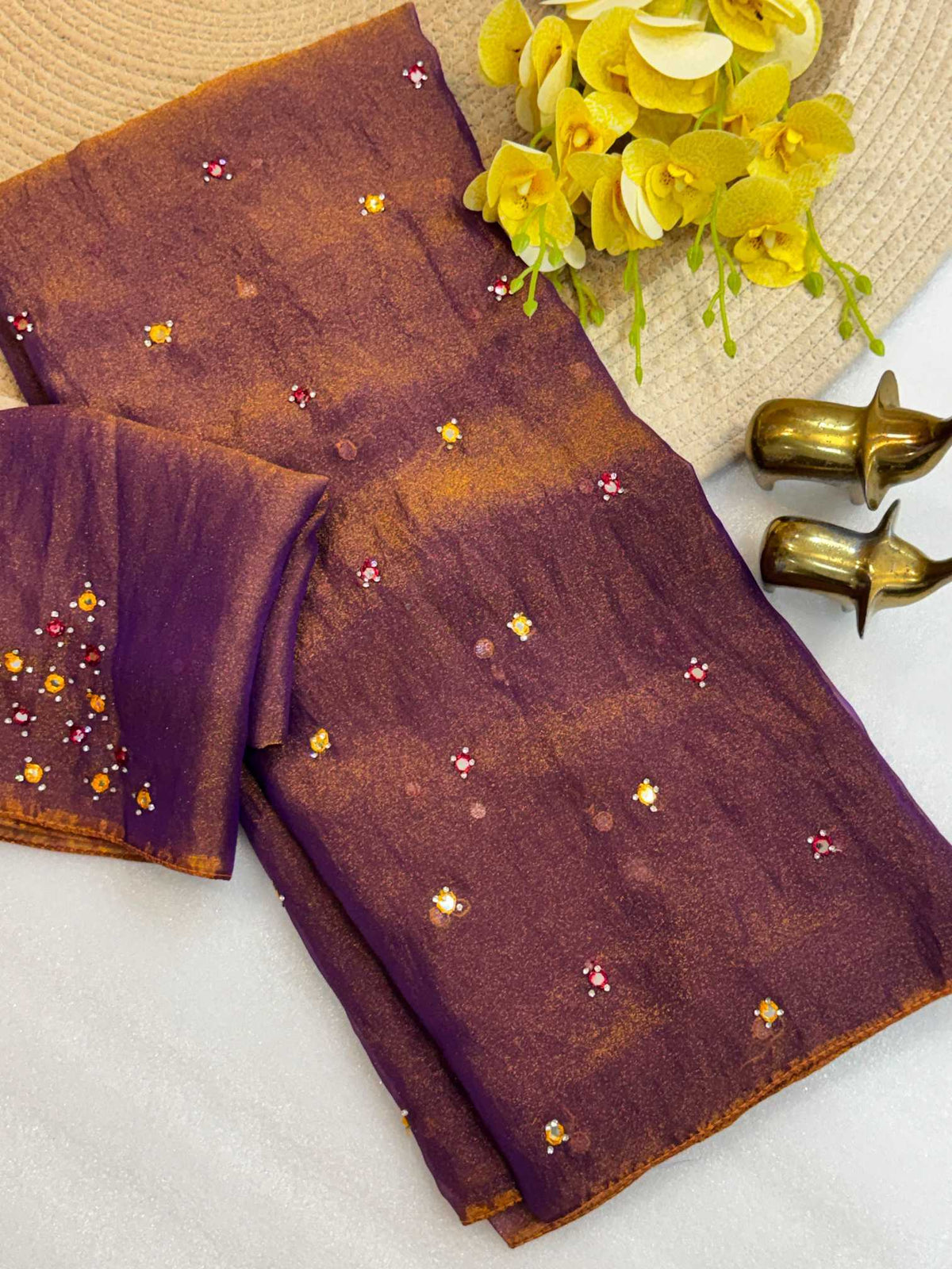 Mirror Magic Soft Silk Saree