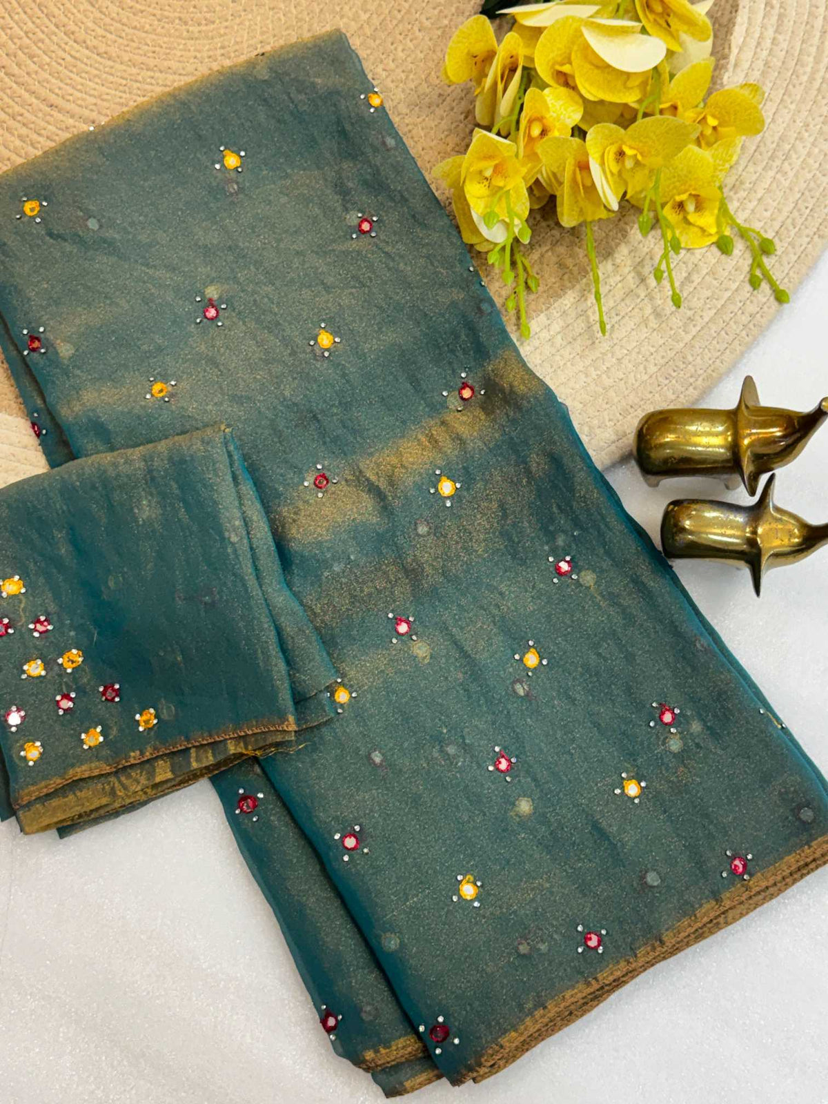 Mirror Magic Soft Silk Saree