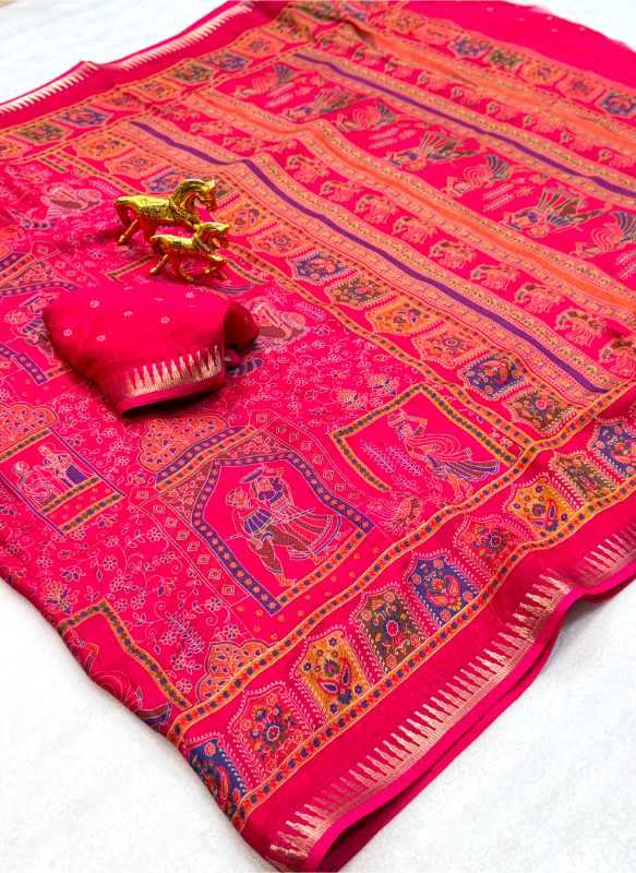 Dull Moss Designer Saree