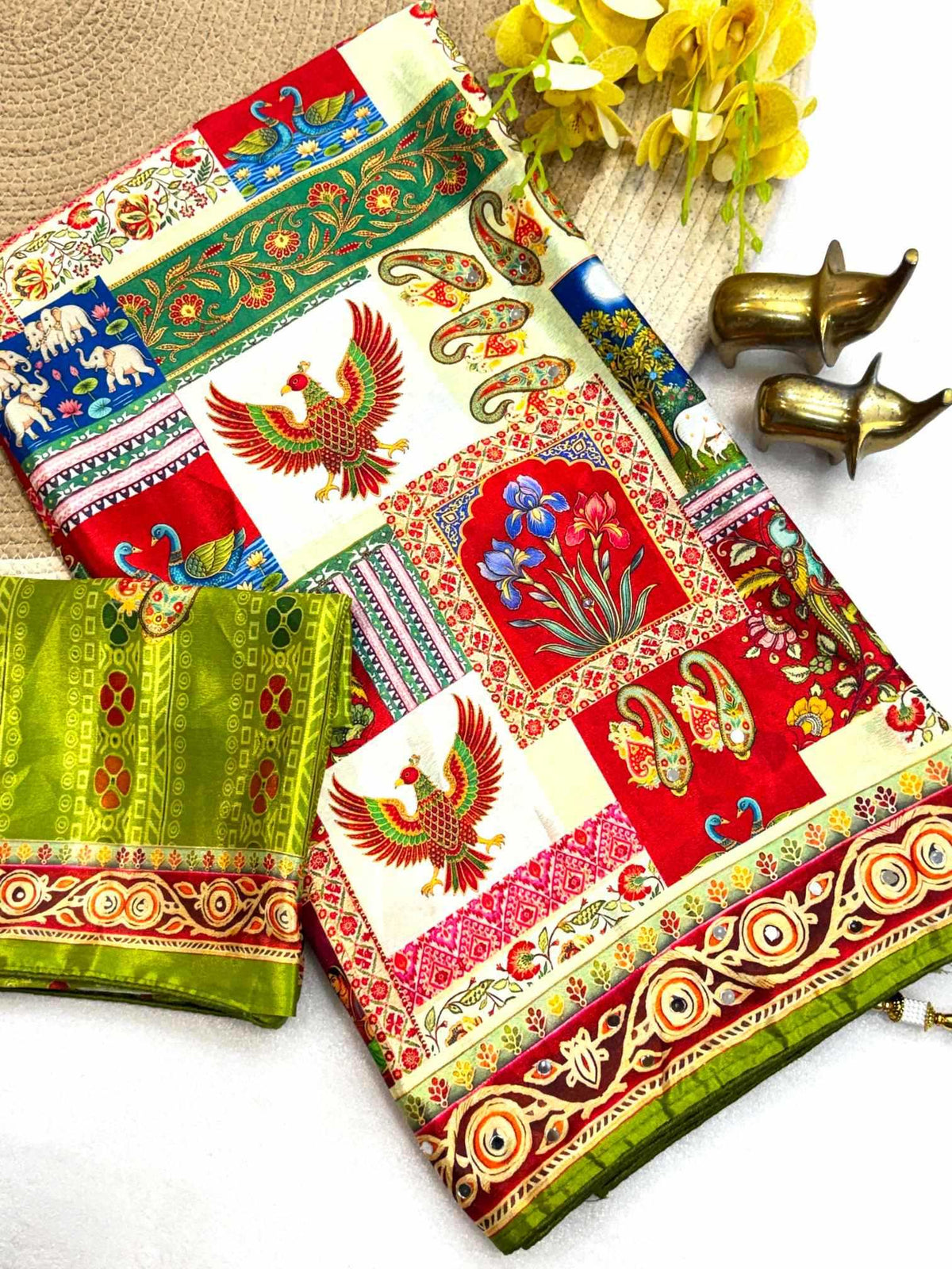 Chinon Printed Saree