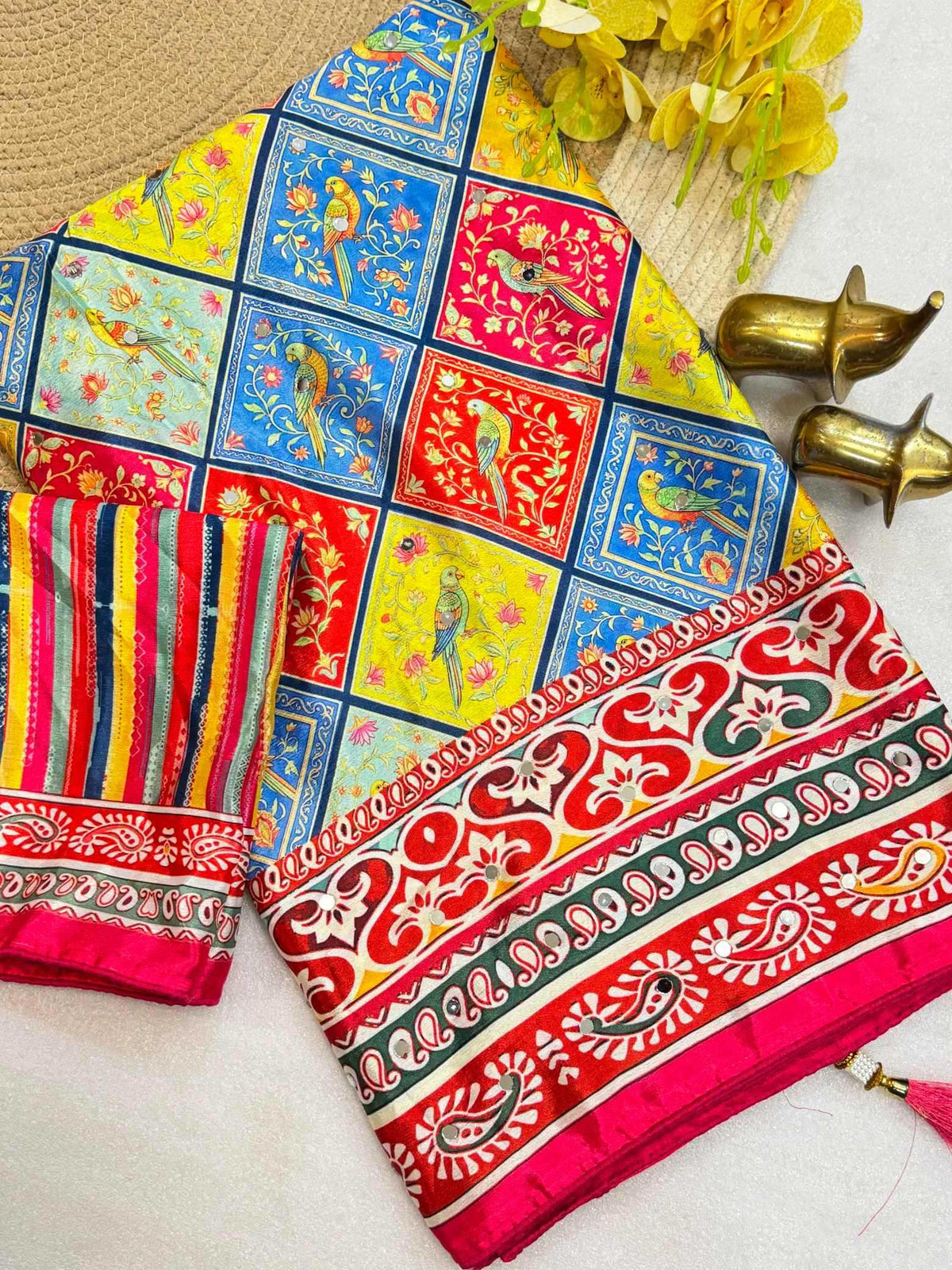 Chinon Printed Saree