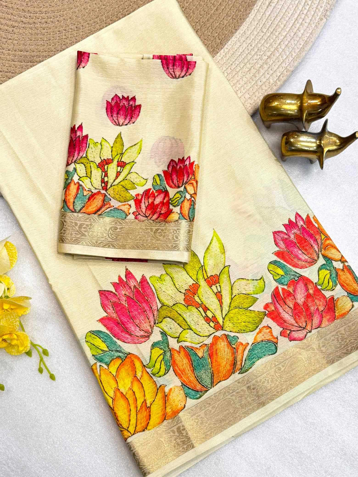 Chinon Silk Traditional Saree