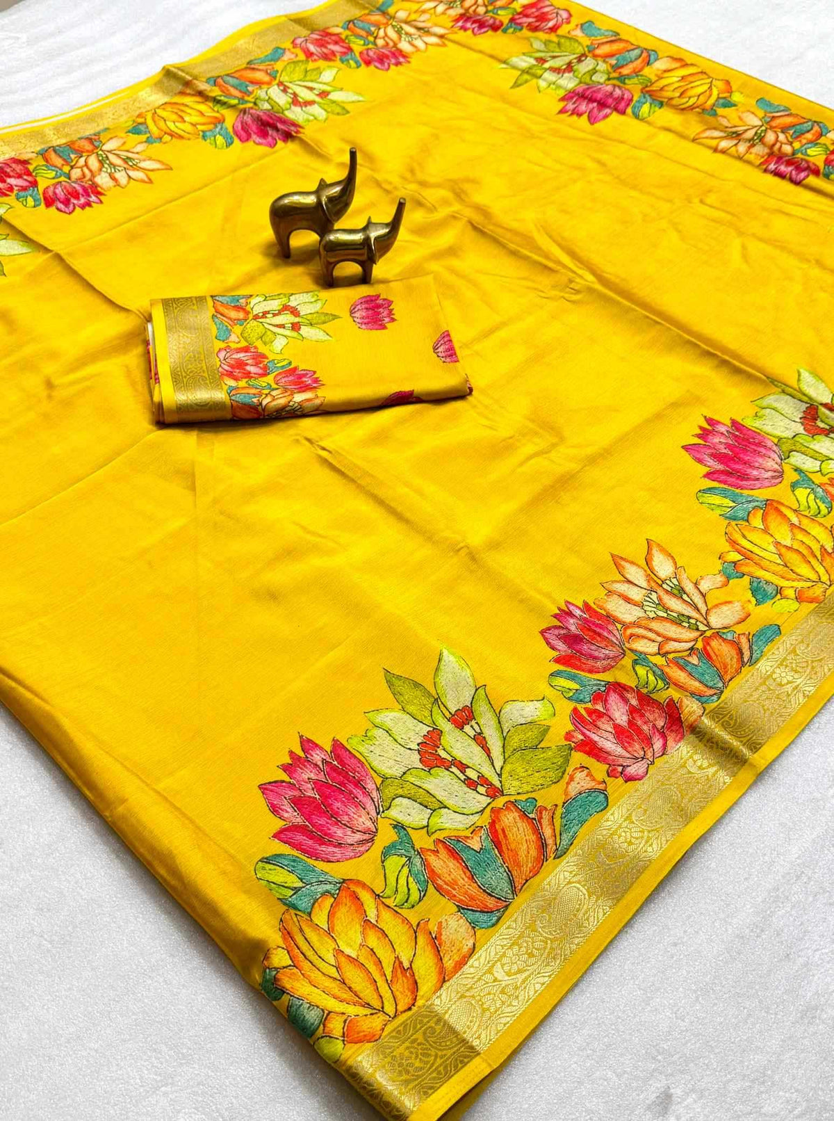 Chinon Silk Traditional Saree