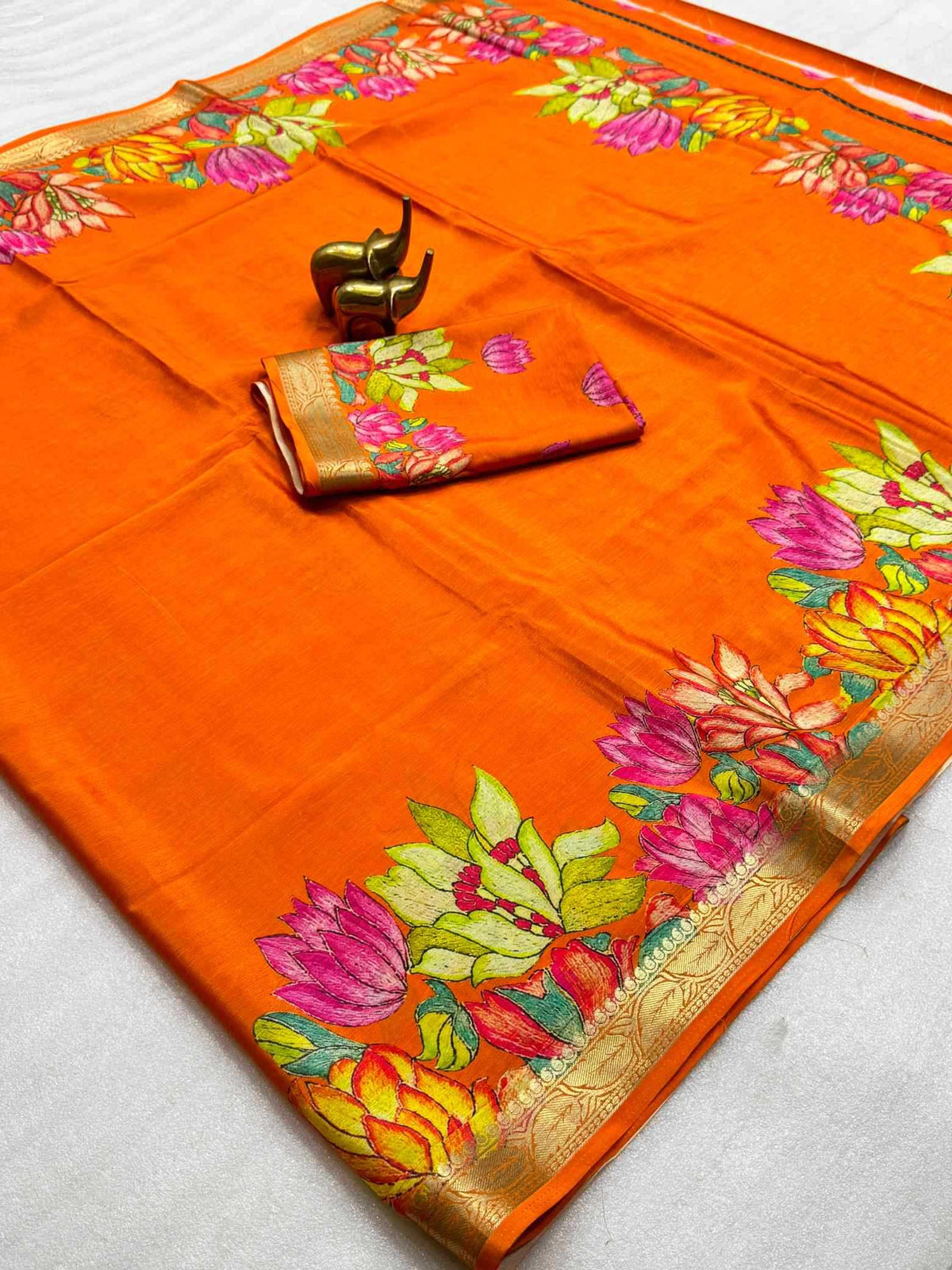 Chinon Silk Traditional Saree