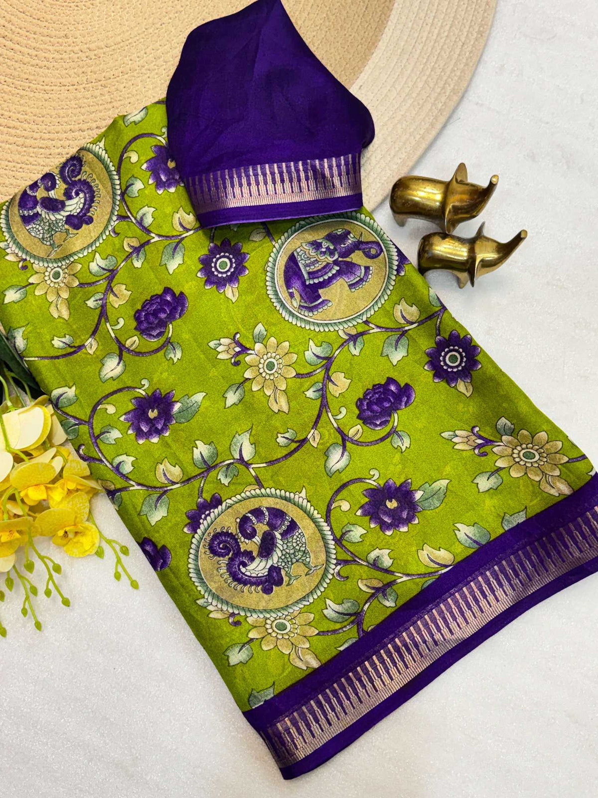 Niyati Dull Moss Party Wear Saree