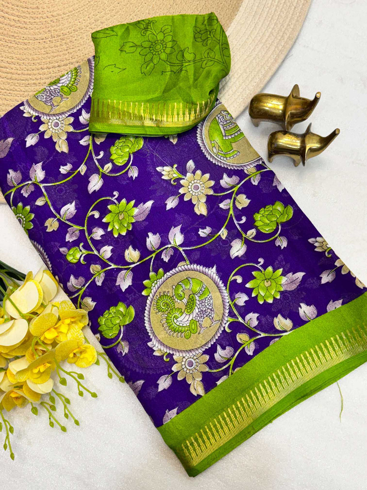 Niyati Dull Moss Party Wear Saree