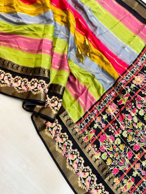 Jacquard Kalamkari Saree
