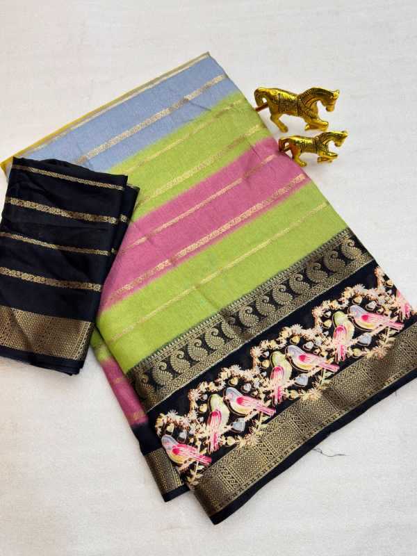 Jacquard Kalamkari Saree
