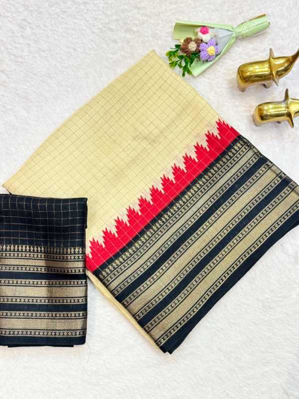 Chex Silk Designer Saree