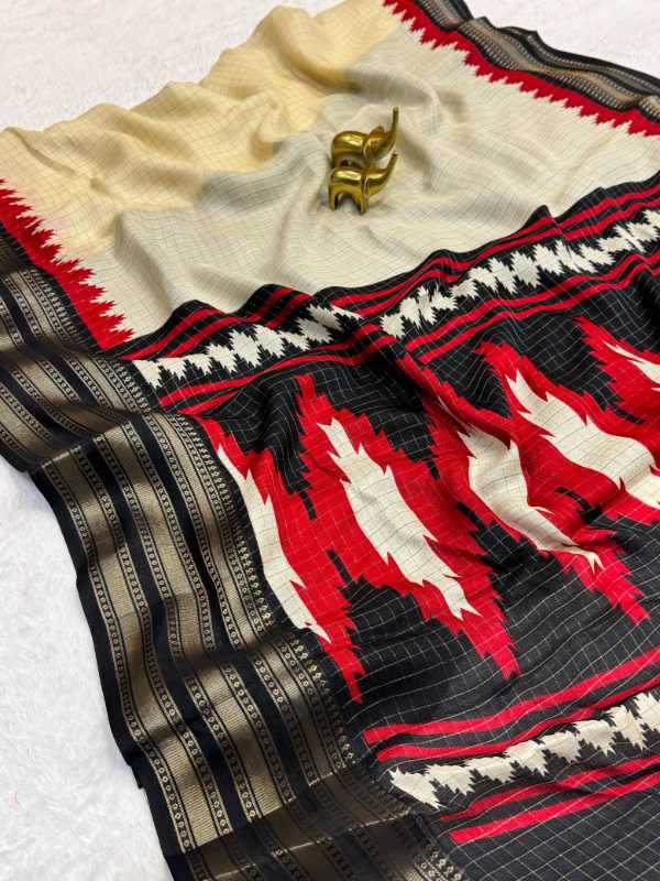 Chex Silk Designer Saree