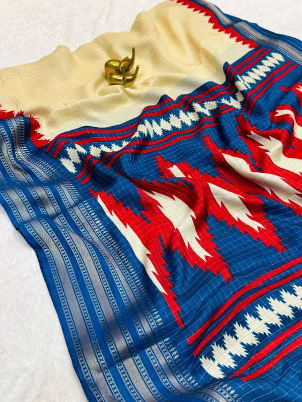 Chex Silk Designer Saree