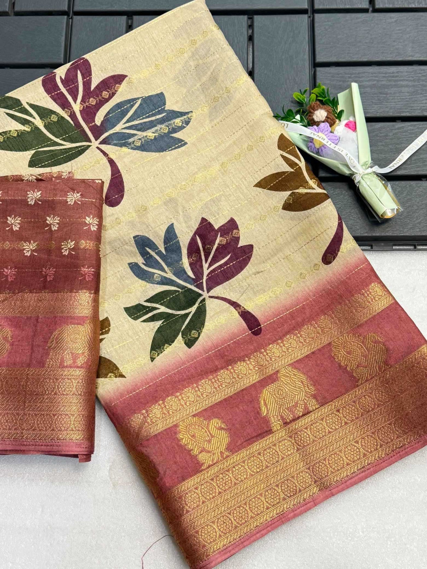 Soft Dola Designer Saree
