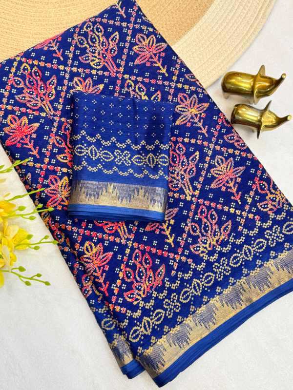 Chinon Silk Printed Saree