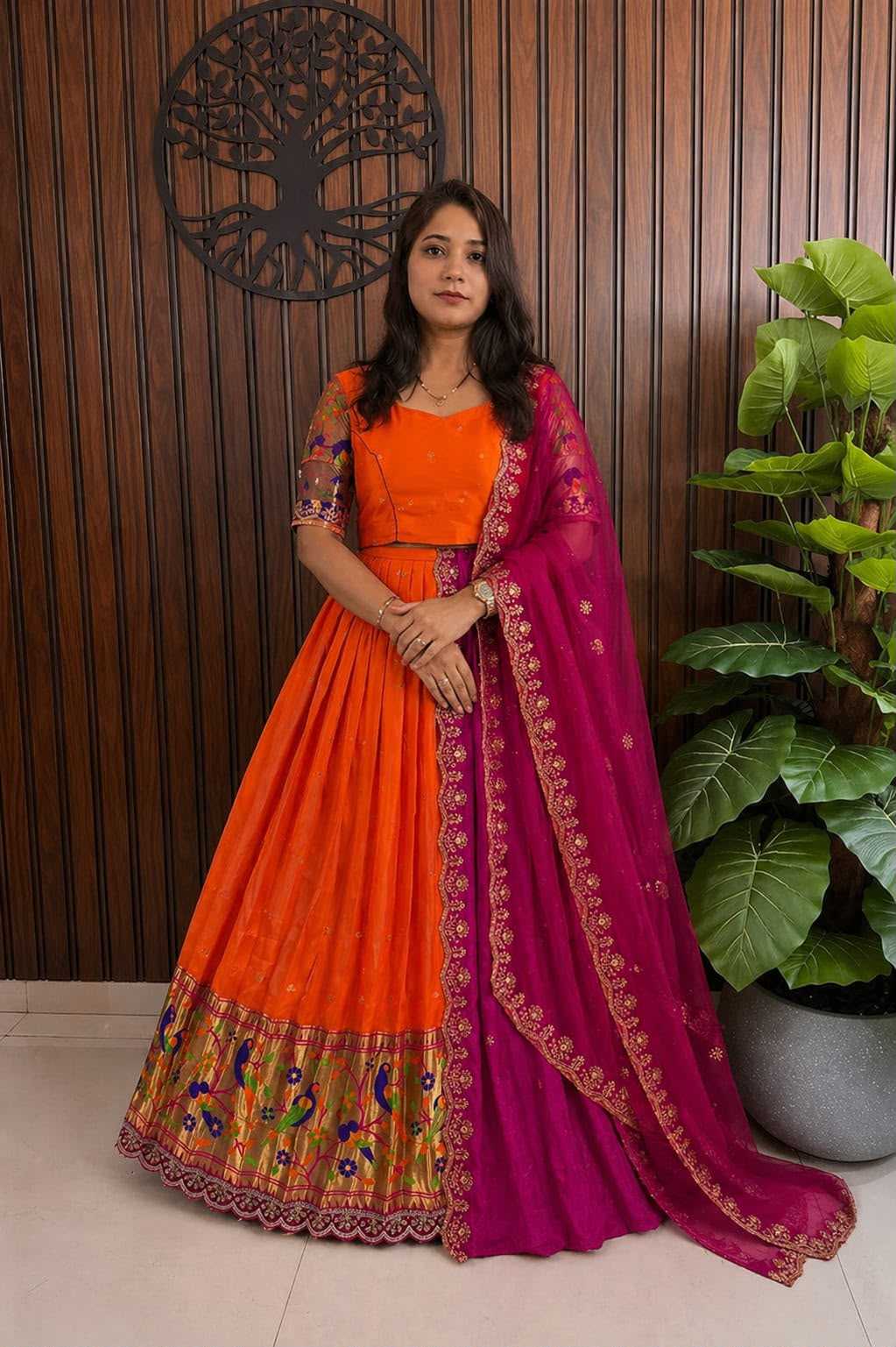 Pure Silk Designer Lehenga