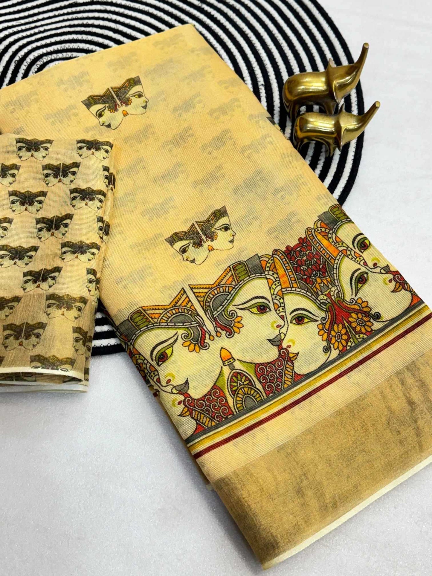 Tissue Printed Saree