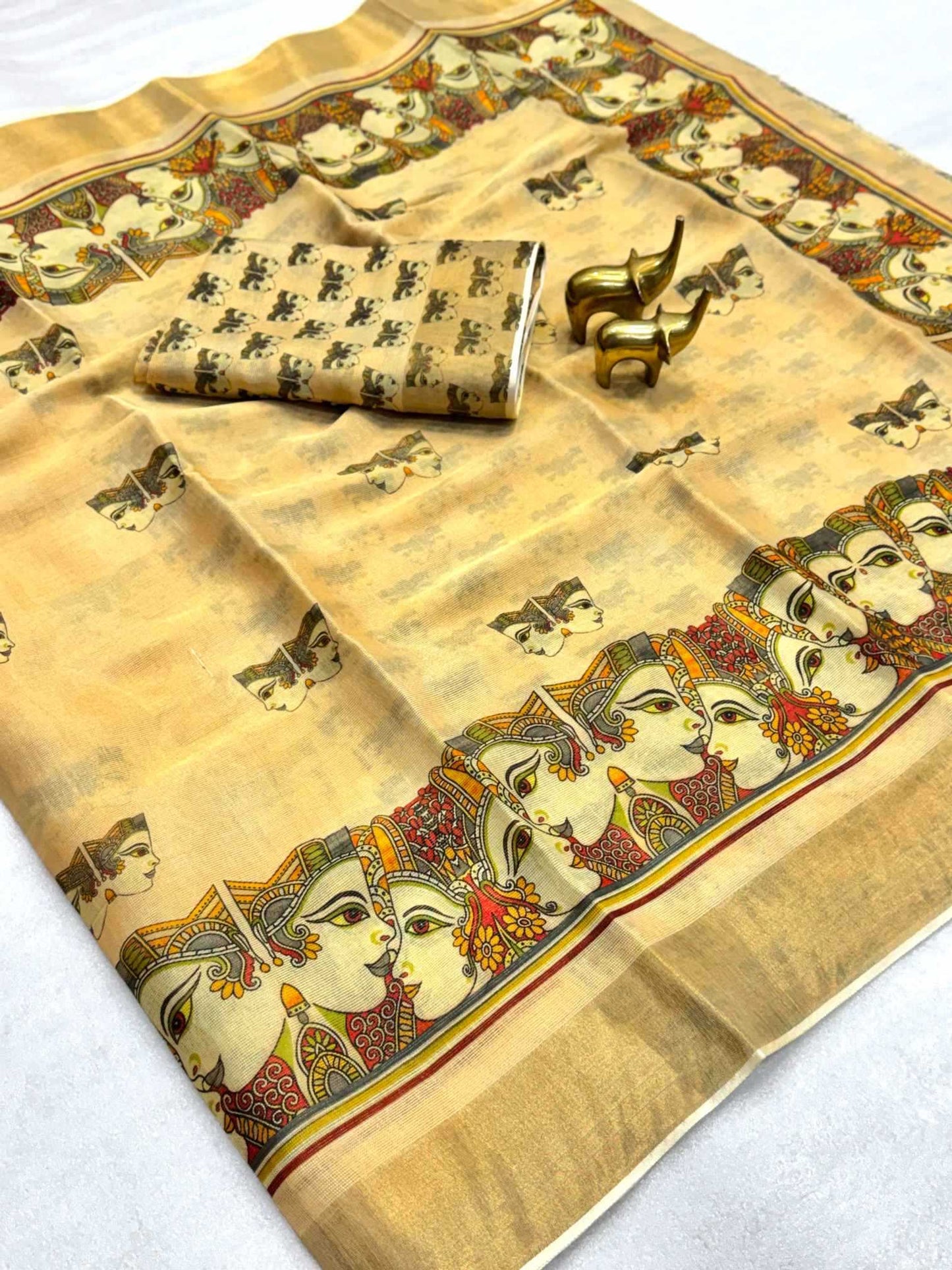 Tissue Printed Saree