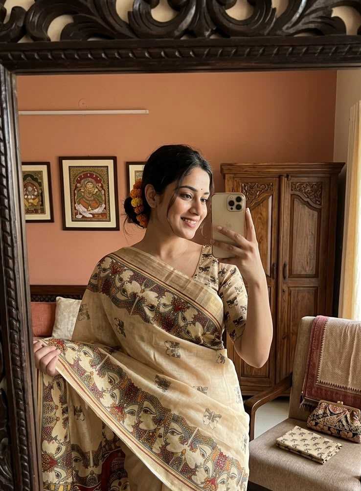 Tissue Printed Saree