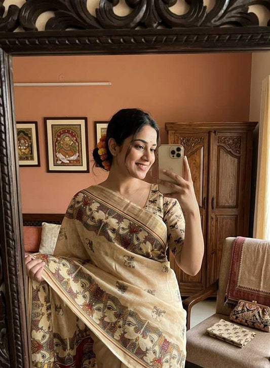 Tissue Printed Saree