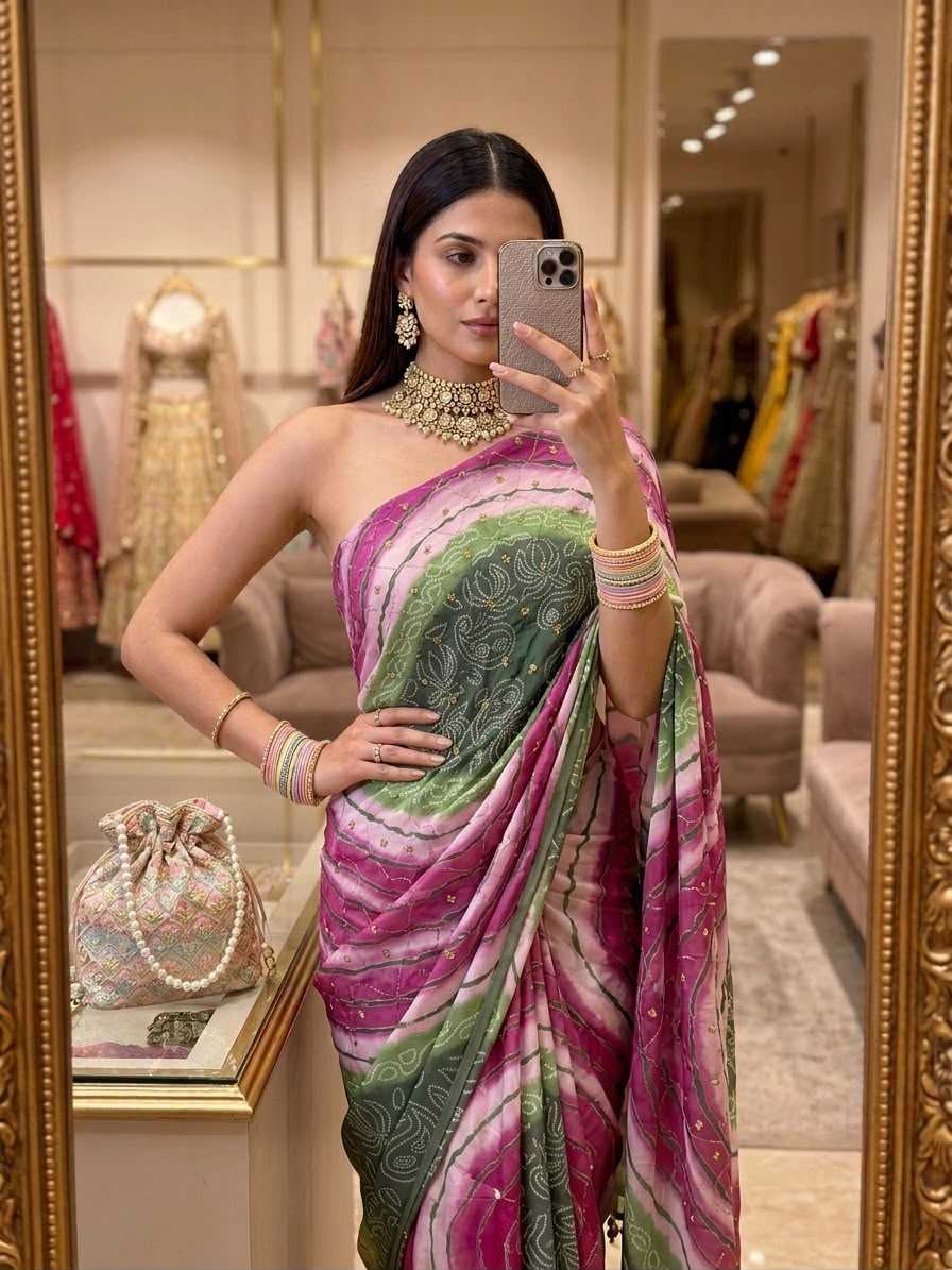 Georgette Sequence Saree