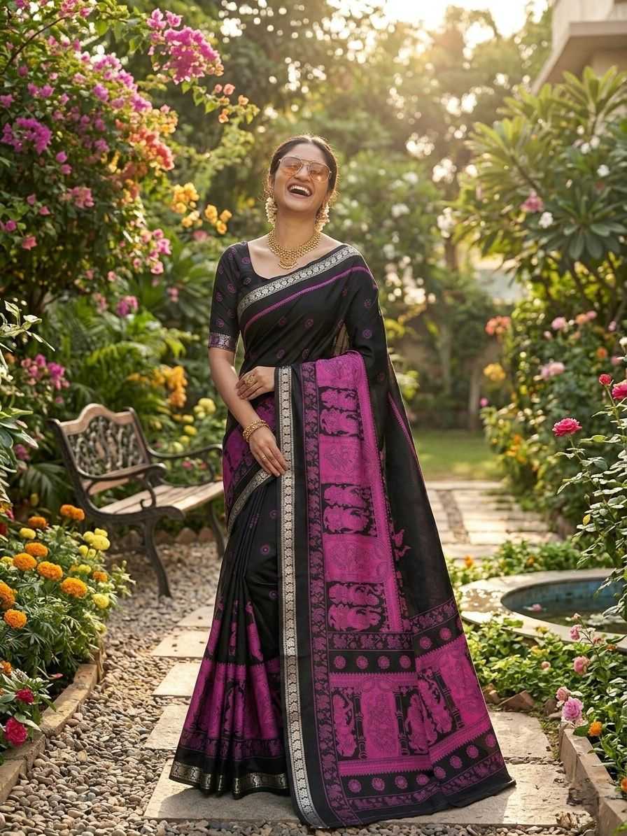 Silk Traditional Saree in Mustard