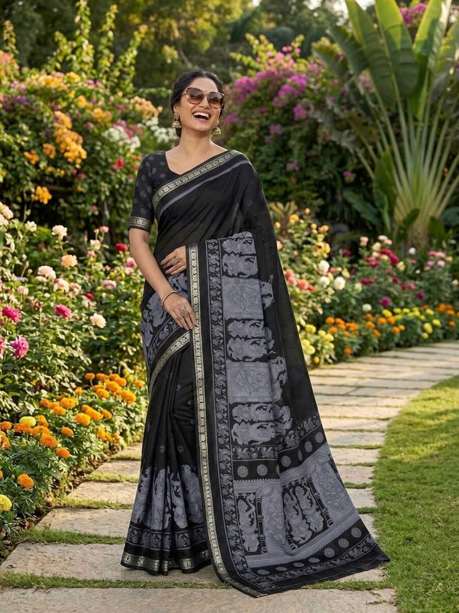 Silk Traditional Saree in Mustard