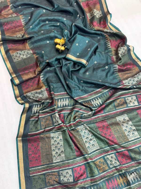 Soniya Cotton Printed Saree in Purple