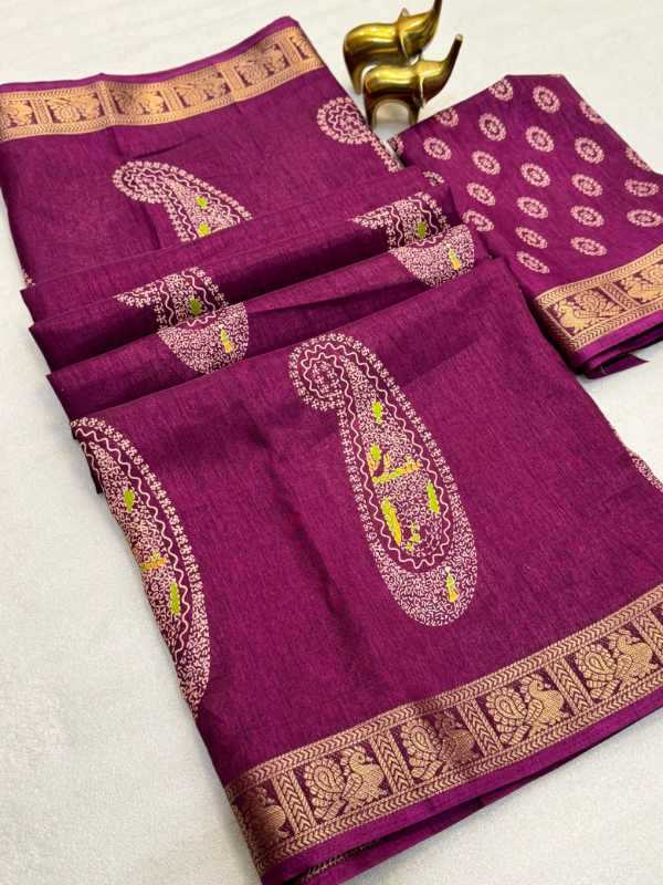 Tussar Silk Designer Saree