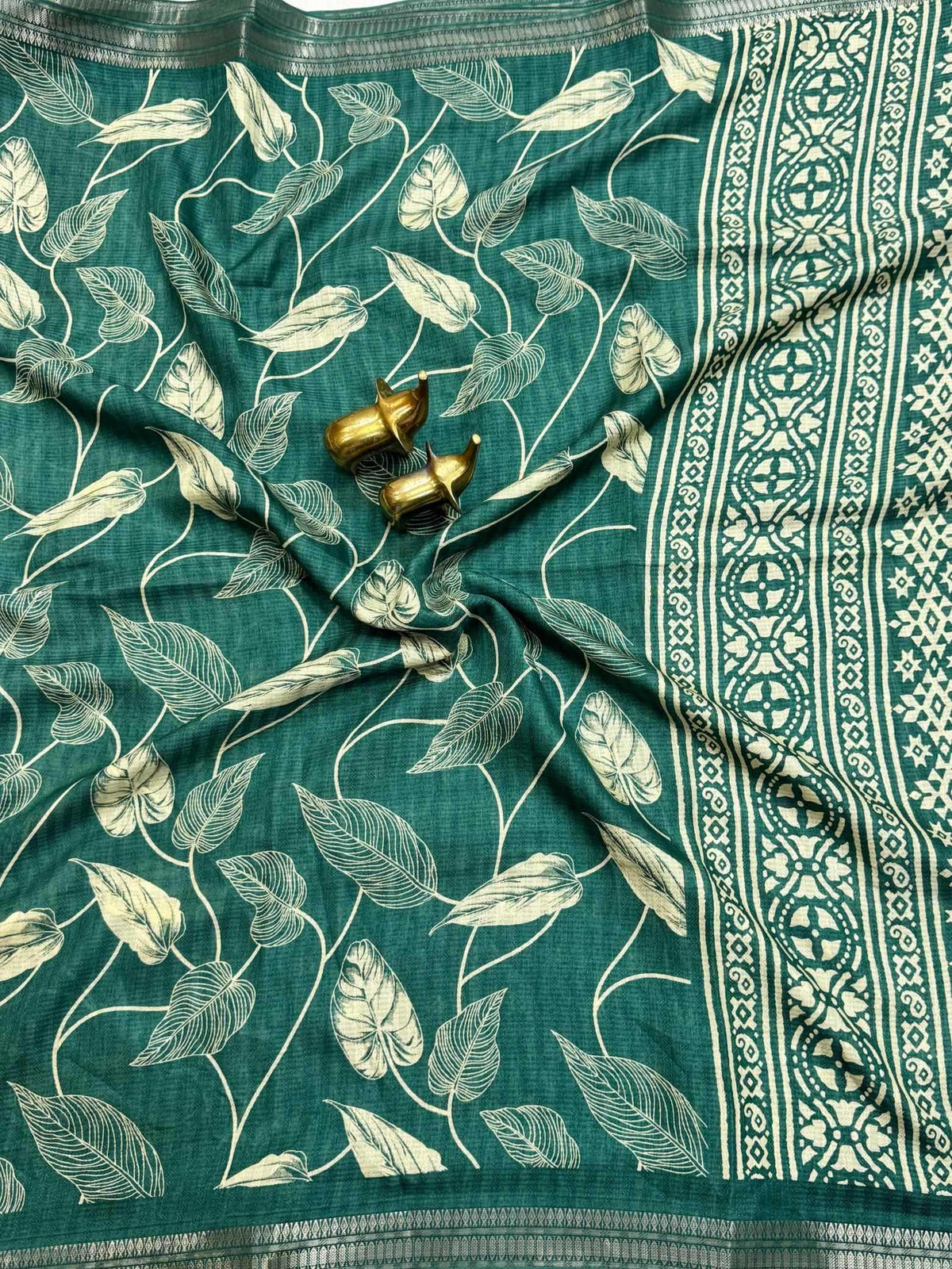 Subarna Tussar Silk Designer Saree in Brown