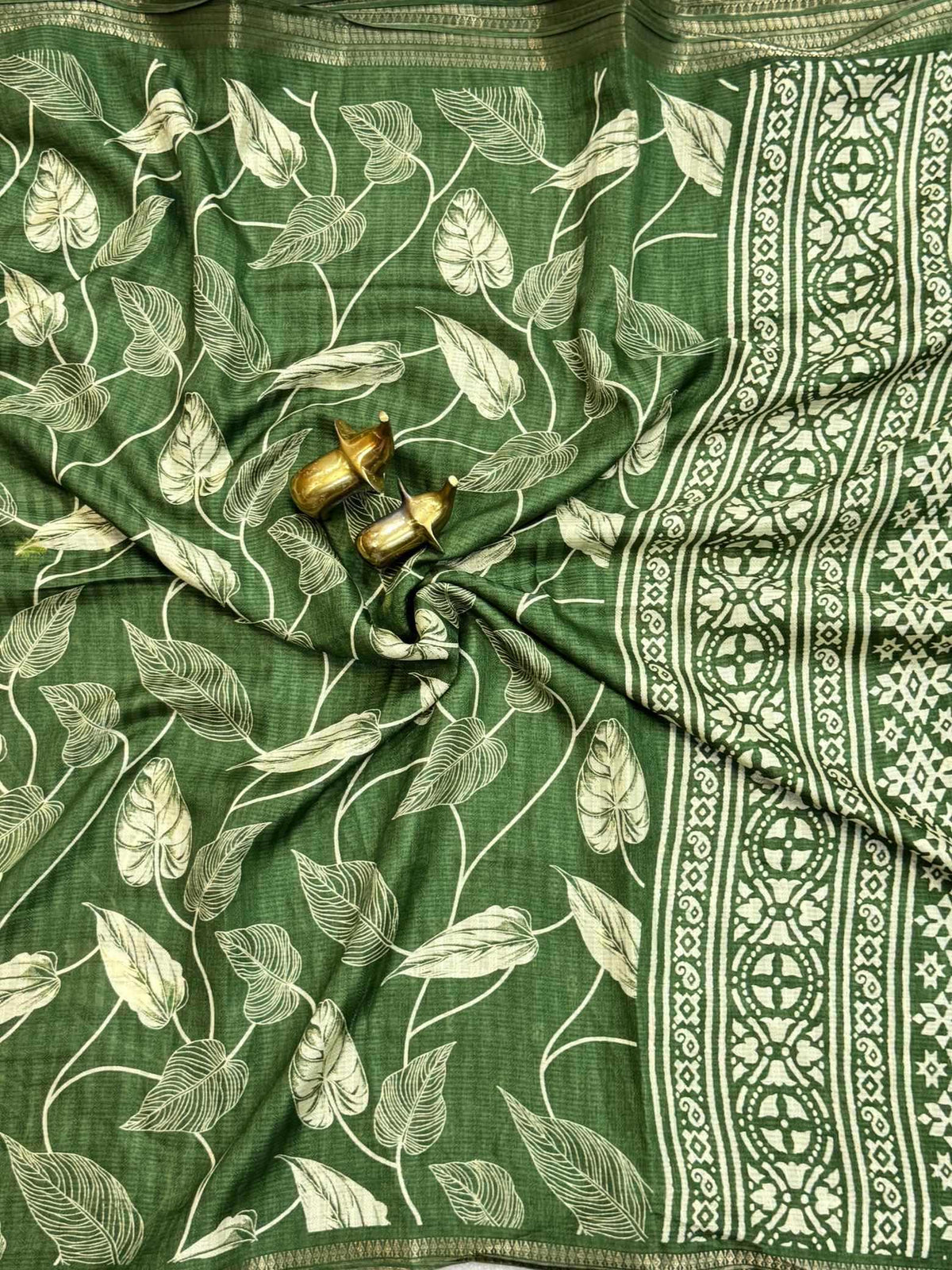 Subarna Tussar Silk Designer Saree in Brown