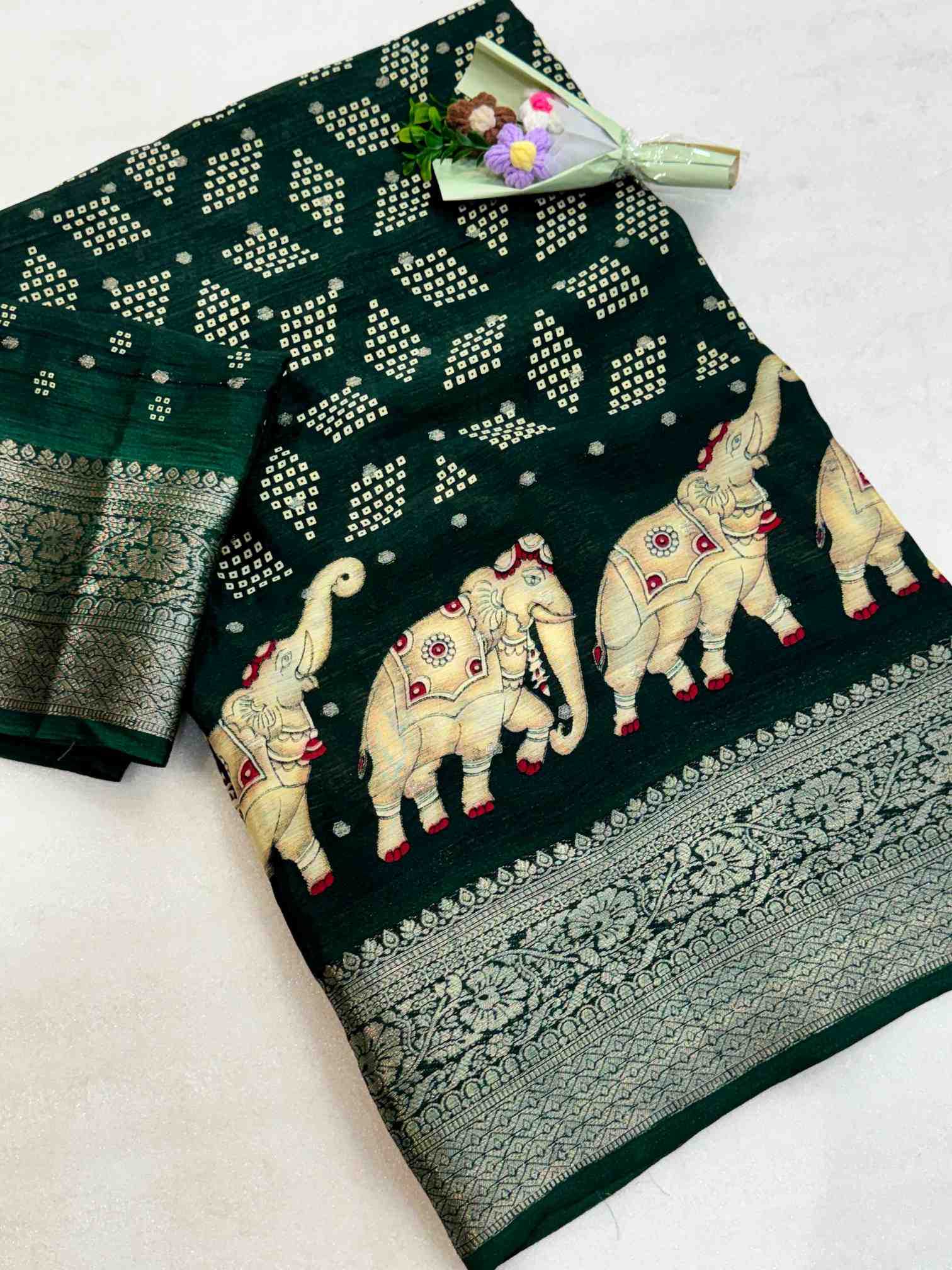 Chinon Silk Traditional Saree