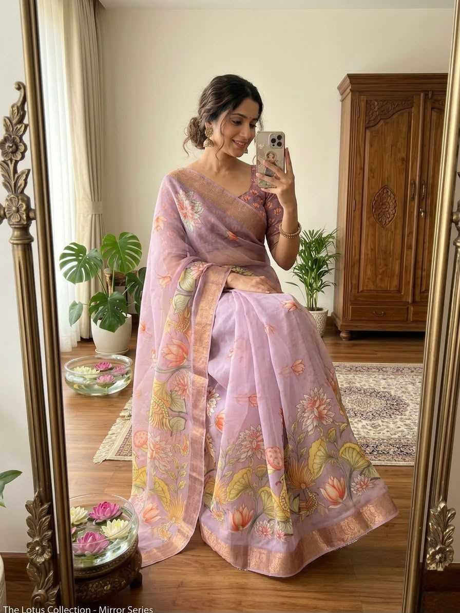 Cotton Kalamkari Saree