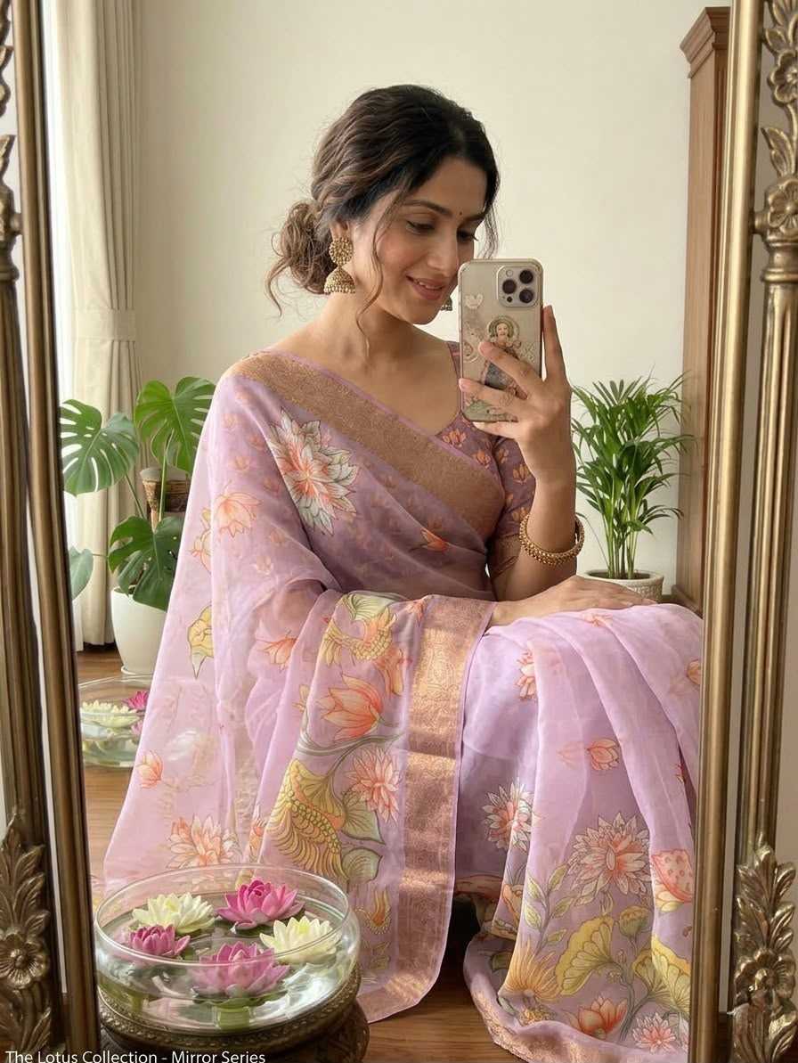 Cotton Kalamkari Saree