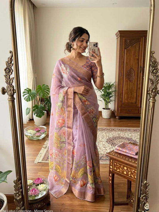 Cotton Kalamkari Saree