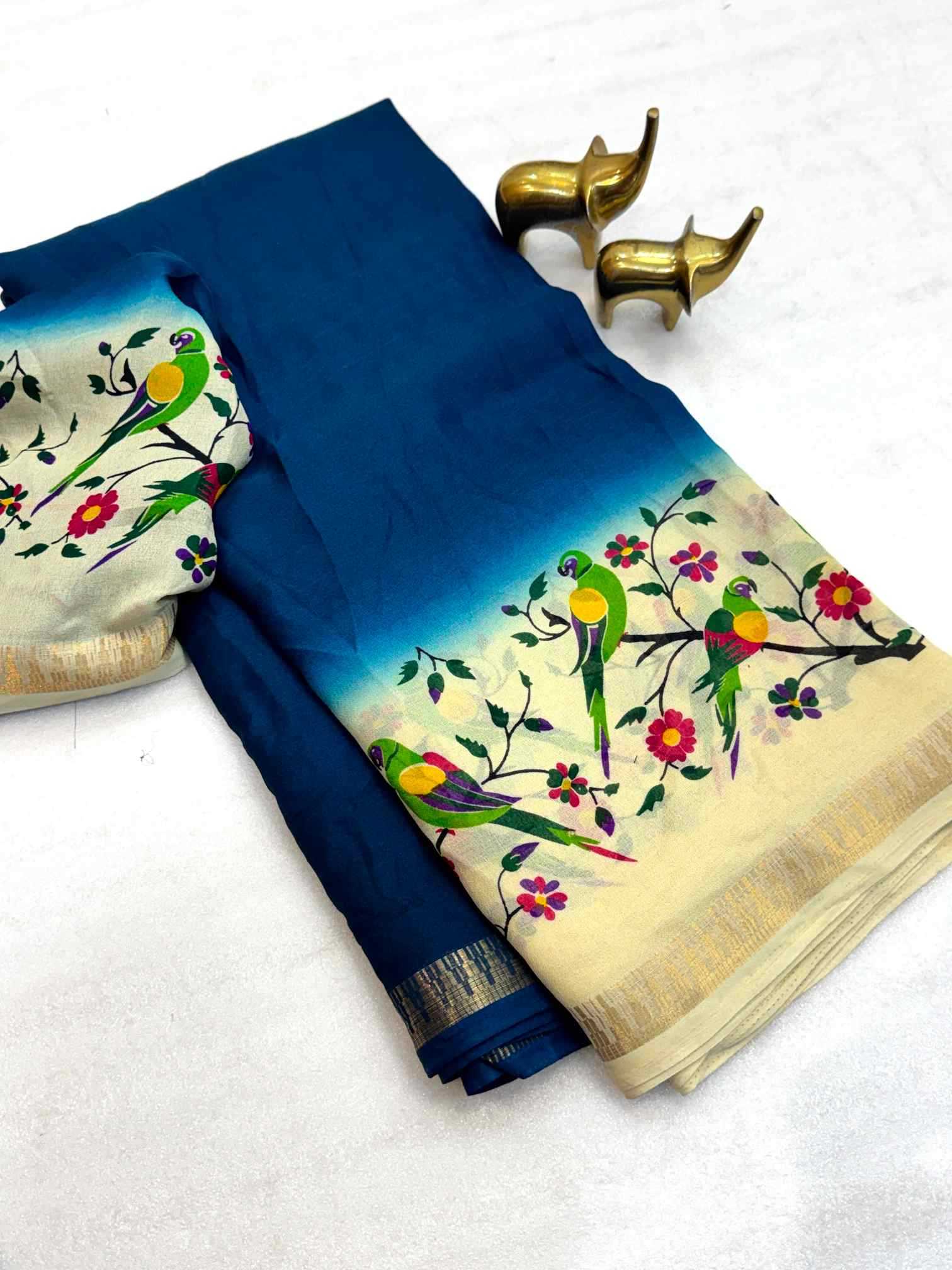 Georgette Printed Saree