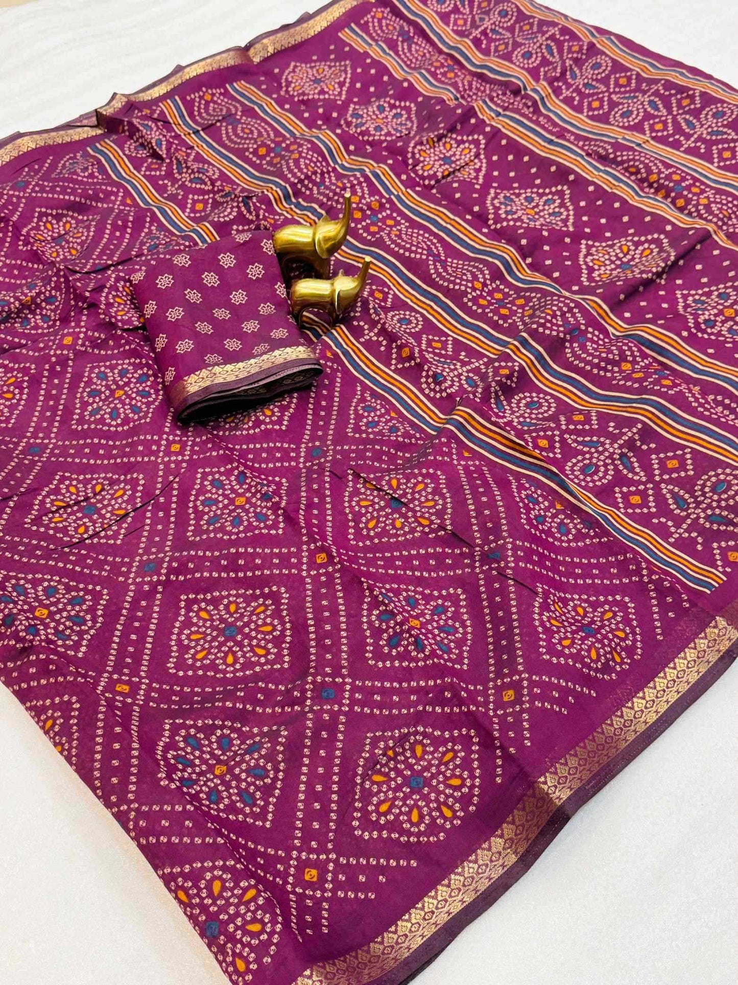 Printed Silk Saree