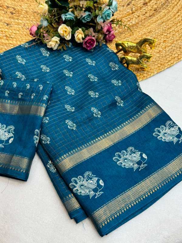 Chex Silk Designer Saree