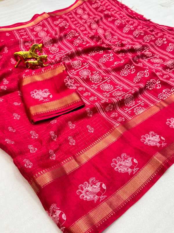Chex Silk Designer Saree