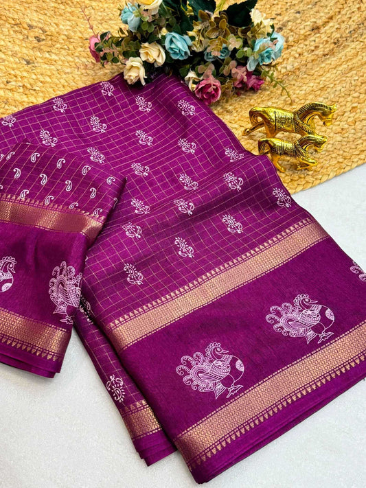 Fancy Printed Saree