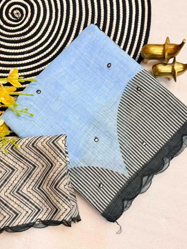 Linen Designer Saree