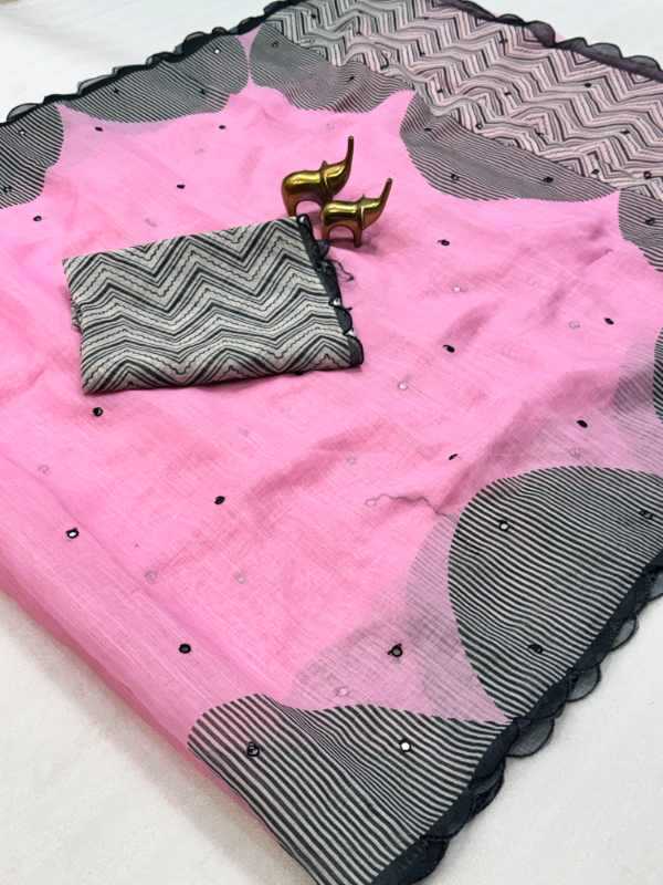 Linen Designer Saree