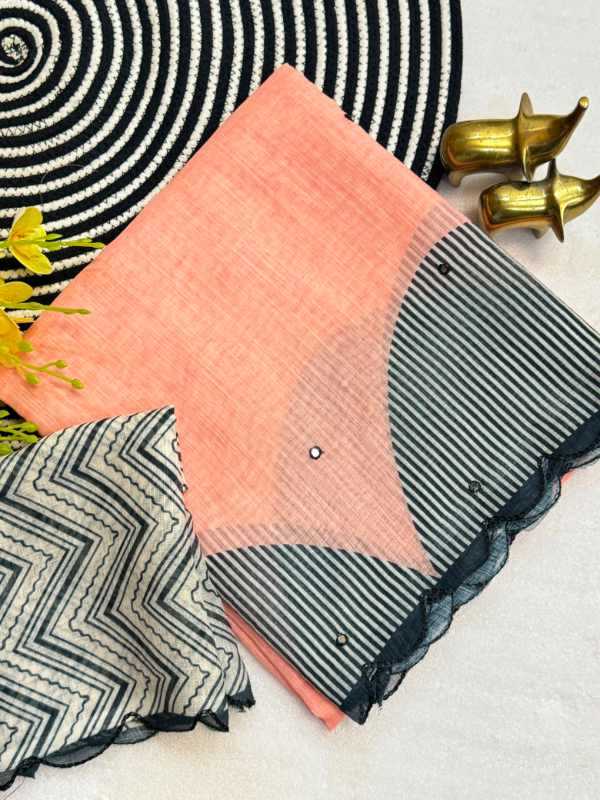 Linen Designer Saree