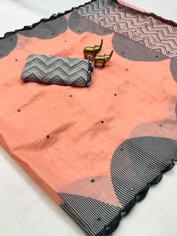Linen Designer Saree